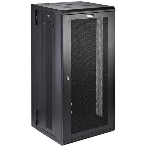 StarTech.com 26U 19  Wall Mount Network Cabinet - 16  Deep Hinged Locking Flexible IT Data Equipment Rack Vented Switch Enclosure w Shelf Fashion