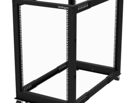 StarTech.com 18U 19  Open Frame Server Rack - 4 Post, Adjustable Depth 22 to 40  - Mobile Network Equipment Rack - HP ProLiant ThinkServer on Sale