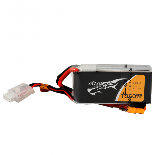 LiPo Аккумулятор Tattu 1050mAh 11.1V 75C 3S1P (XT60) For Sale