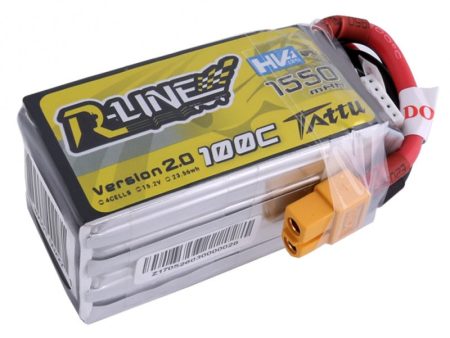 Высоковольтный LiPo Аккумулятор Tattu R-Line Version 2.0 1550mAh 100C 4S1(XT60) For Discount