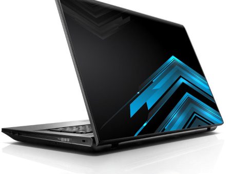 Black Blue Sharp Design Edge Universal 13 to 16 inch wide laptop Skin Online