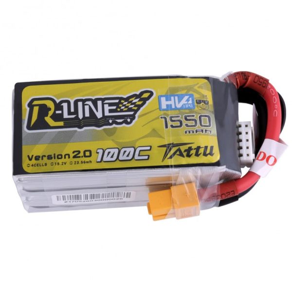 Высоковольтный LiPo Аккумулятор Tattu R-Line Version 2.0 1550mAh 100C 4S1(XT60) For Discount