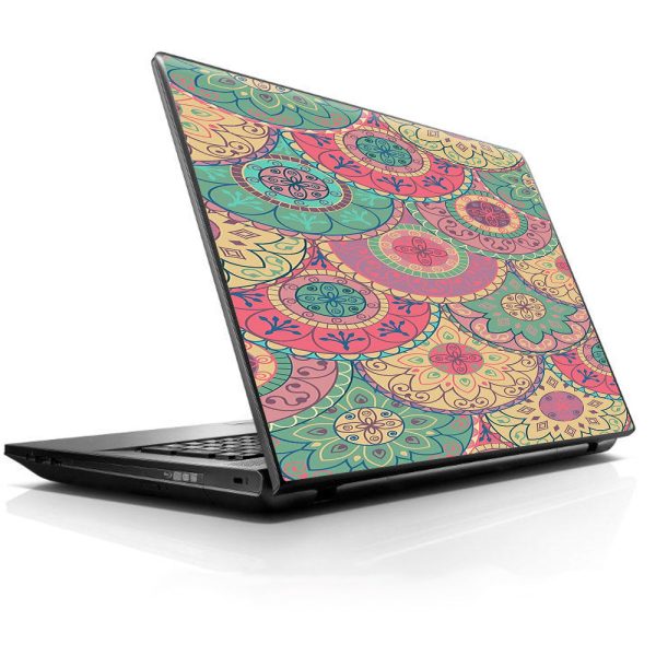 Circle Mandala Design Pattern Universal 13 to 16 inch wide laptop Skin For Sale