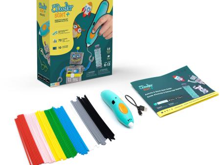 3Doodler Start+ Essentials 3D Printing Pen Set - (1 x Start 3D Pens) Ages 6 -13 Online Sale