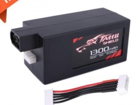 LiPo Аккумулятор Tattu 1300mAh 14.8V 75C 4S1P в защищенном корпусе For Discount