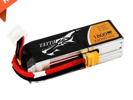 LiPo Аккумулятор Tattu 1800mAh 14.8V 75C 4S1P (XT60) For Cheap